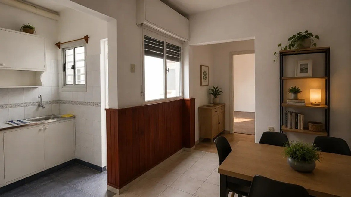 ALQUILER EN CAPURRO DE 1 DORMITORIO, PLANTA BAJA AL LATERAL, PATIO EXCLUSIVO, SIN GASTOS COMUNES