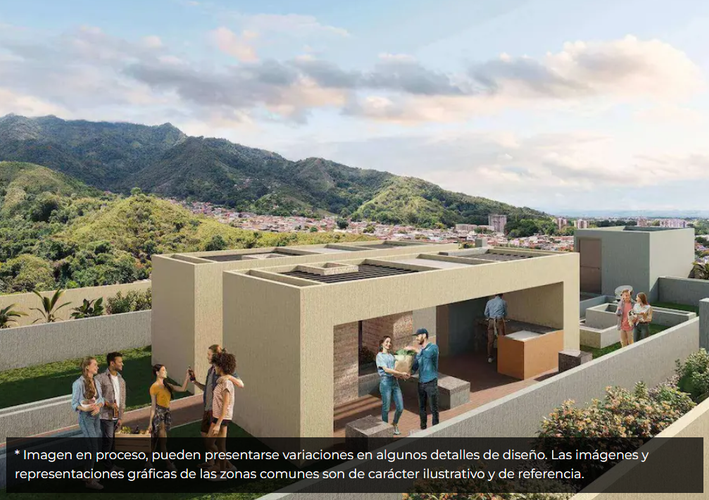 Apartamento de 2 alcobas en venta en Cañaveral Et. I, Ibagué, 51 m² · foto 2 de 3