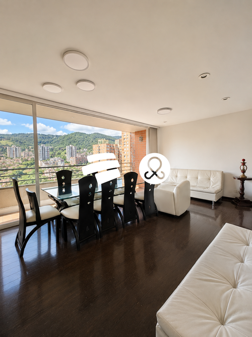 Apartamento de 3 alcobas en venta en Loma De Los Bernal, Medellín, 78 m² · foto 3 de 11