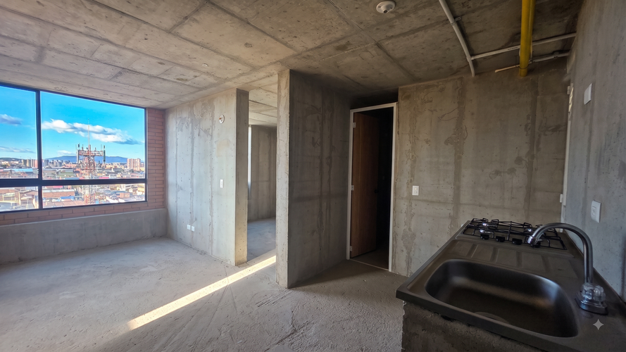 Apartamento de 2 alcobas en venta en Centro Comercial Outlet Factory, Bogotá, 41 m² · foto 2 de 9