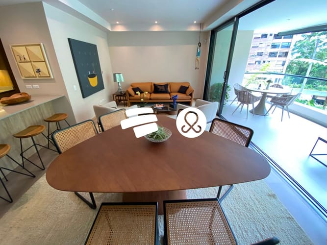 Apartamento de 3 alcobas en venta en Altos Del Poblado, Medellín, 160 m² · foto 2 de 18