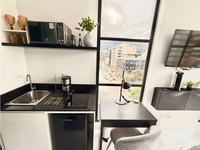 Apartamento de 1 alcoba en venta en Chico Norte, Bogotá, 17 m² · foto 7 de 22