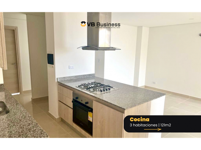 Apartamento de 3 alcobas en venta en Villa Campestre, Barranquilla, 121 m² · foto 2 de 5