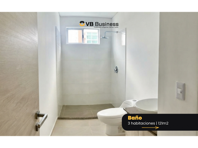 Apartamento de 3 alcobas en venta en Villa Campestre, Barranquilla, 121 m² · foto 5 de 5