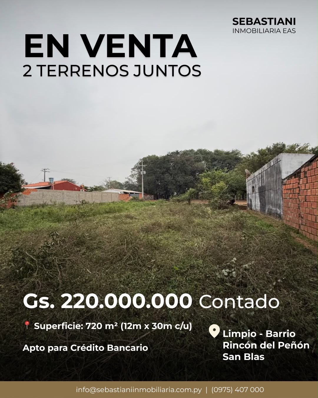 Venta Amplio Terreno en Limpio - Gs. 120.000.000 - foto 1