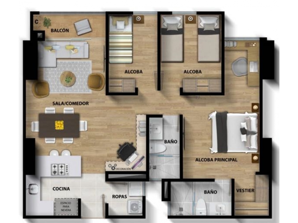 Apartamento en venta en Alameda, Bogotá · foto 5 de 15
