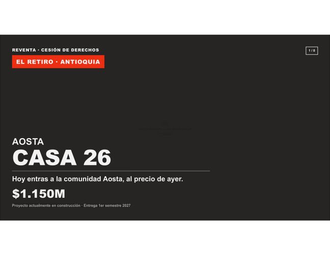 Casa de 2 alcobas en venta en Pantanillo, El Retiro, 125 m² · foto 2 de 12