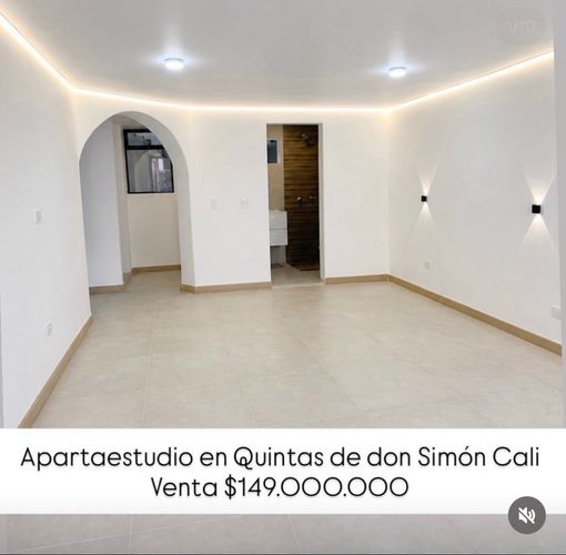 Apartaestudio en venta en Quintas De Don Simon, Cali, 30 m² · foto 10 de 12
