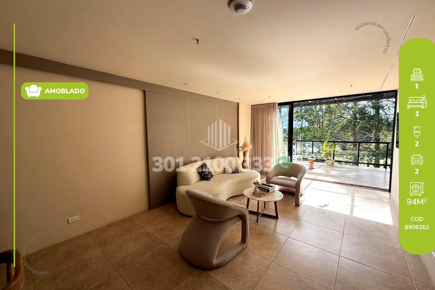Apartment for rent in Las Palmas, Envigado