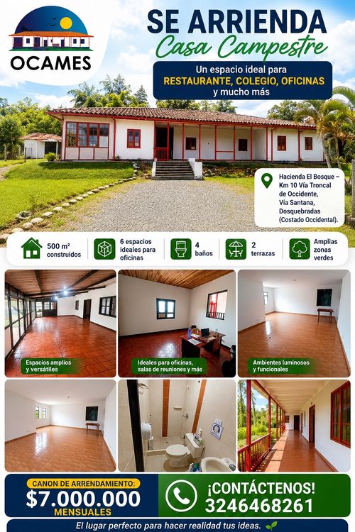Casa de 6 alcobas en arriendo en Santana, Dosquebradas · foto 2 de 16