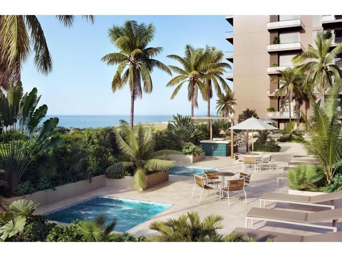 Apartamento de 1 alcoba en venta en Pozos Colorados, Santa Marta, 28 m² · foto 2 de 8