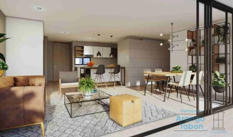 Apartamento de 2 alcobas en venta en Naranjal, Medellín, 66 m² · foto 2 de 11