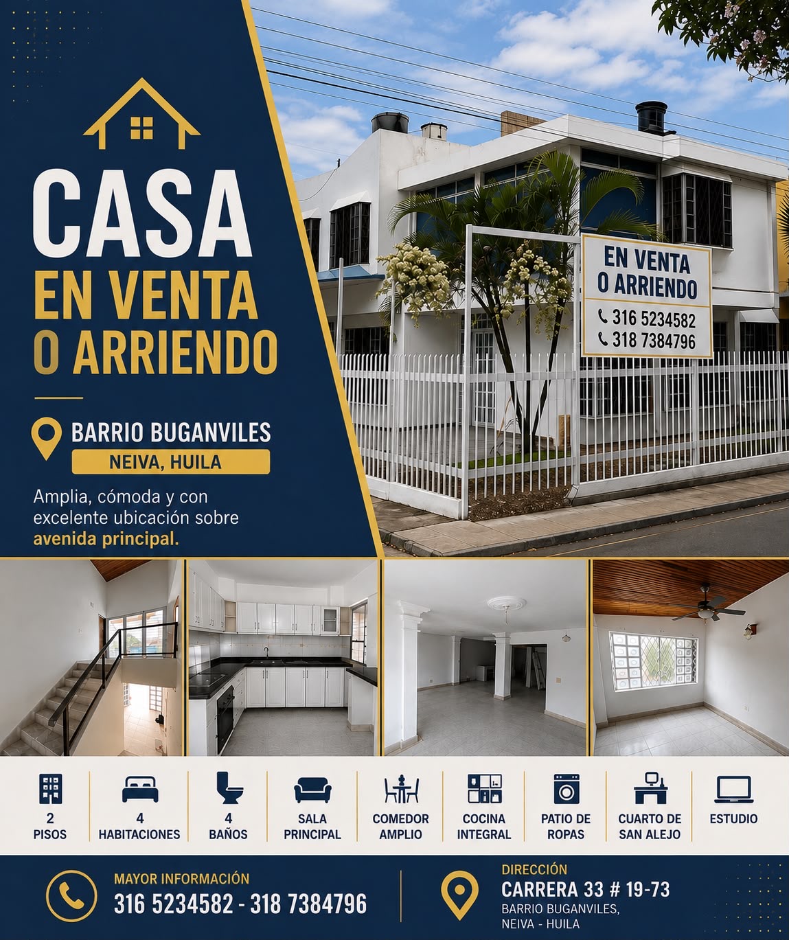 Casa en venta en El Jardin, Neiva