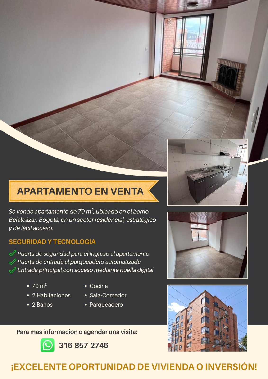 Apartamento en Venta en Belalcazar, Bogotá