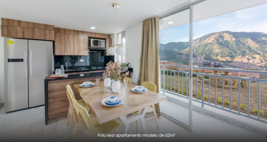 Apartamento de 2 alcobas en venta en Bucaros, Bello, 63 m² · foto 2 de 11