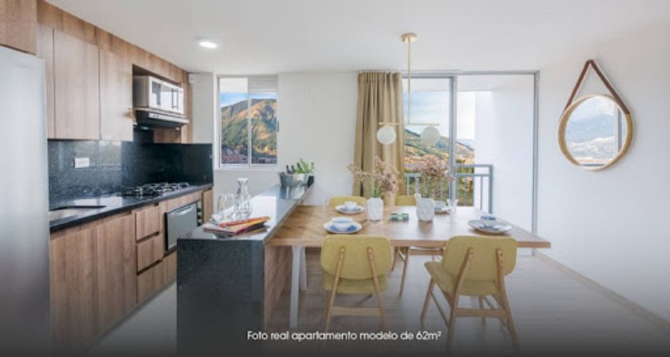 Apartamento de 2 alcobas en venta en Bucaros, Bello, 63 m² · foto 3 de 11