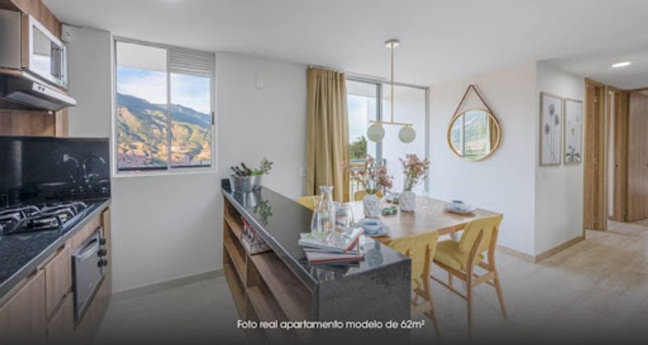 Apartamento de 2 alcobas en venta en Bucaros, Bello, 63 m² · foto 4 de 11