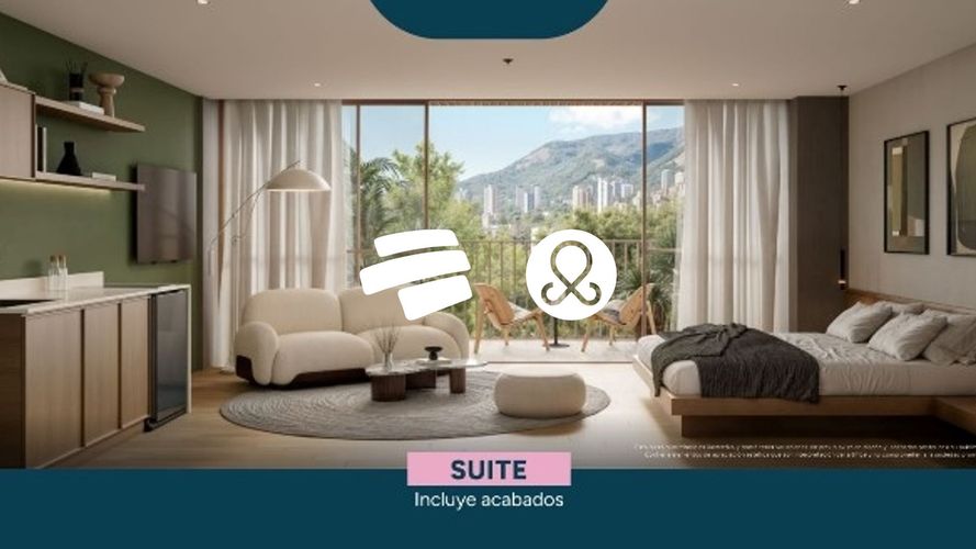 Apartamento de 1 alcoba en venta en Santa María De Los Ángeles, Medellín, 25 m² · foto 4 de 5