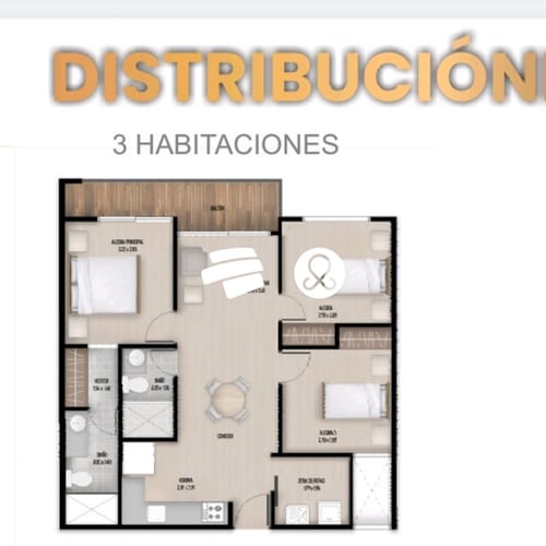 Apartamento de 3 alcobas en venta en La Ceja, 76 m² · foto 14 de 14