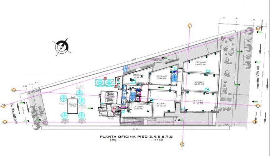 Oficina en arriendo en Pastoral Social, Barranquilla, 95 m² · foto 8 de 8