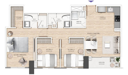 Apartamento en venta en Mt. Villa Grande, Envigado · foto 11 de 12