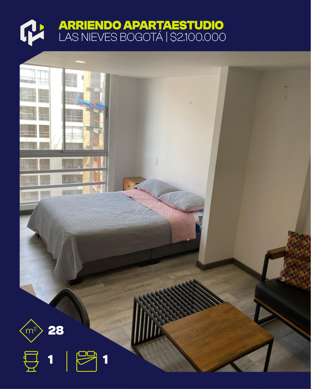 Apartaestudio en Arriendo en Las aguas, Bogotá
