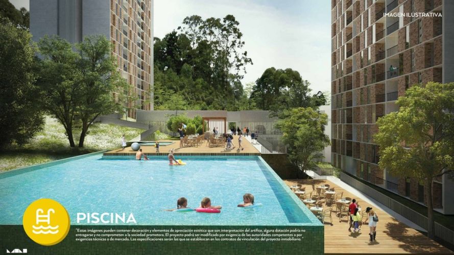 Apartamento de 2 alcobas en venta en Centro, Rionegro, 54 m² · foto 2 de 11