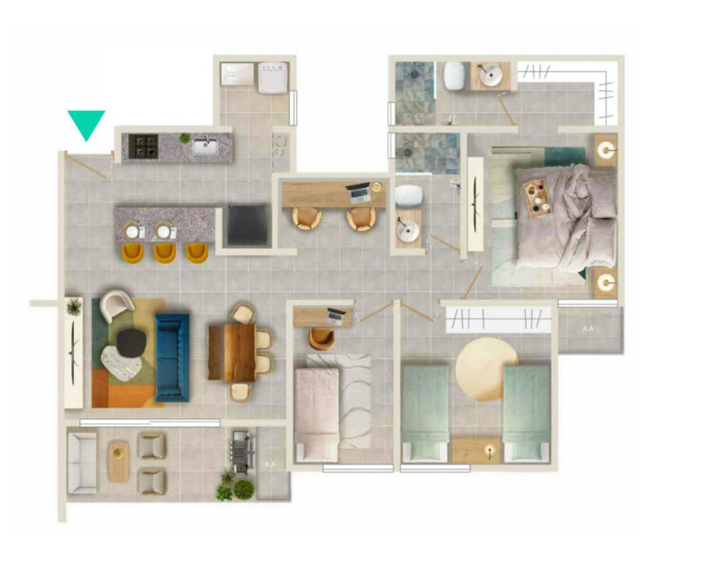 Apartamento en venta en Serena Del Mar, Cartagena · foto 2 de 9