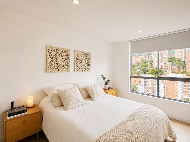 Apartamento de 2 alcobas en arriendo en Cumbres, Envigado, 90 m² · foto 3 de 5