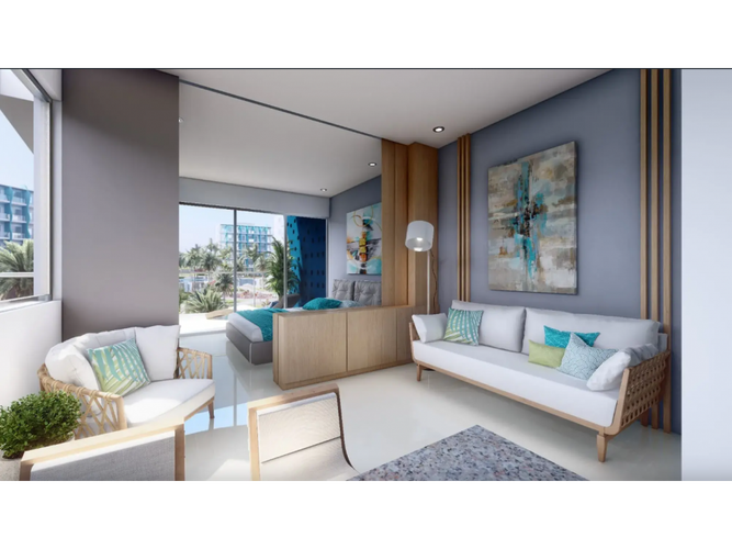 Apartamento de 1 alcoba en venta en Barú, Cartagena, 62 m² · foto 3 de 17