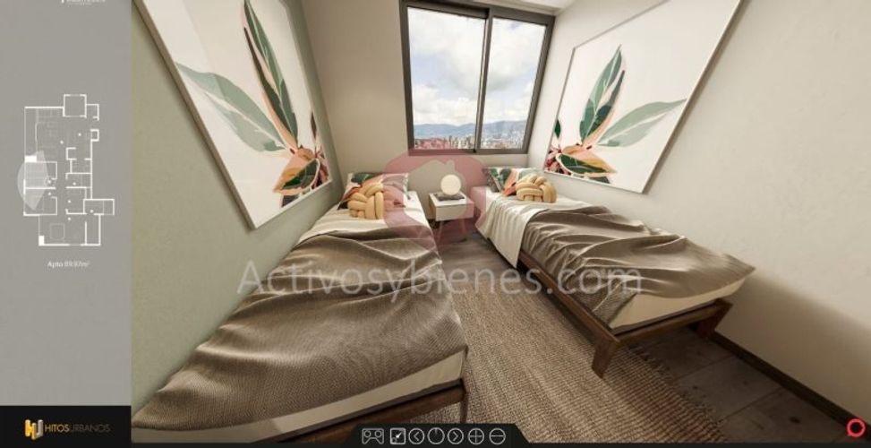 Apartamento de 2 alcobas en venta en Lorena, Medellín, 66 m² · foto 9 de 22