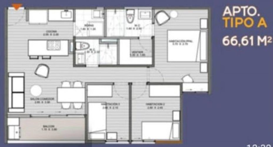 Apartamento de 3 alcobas en venta en Santa Elena, El Retiro, 66 m² · foto 8 de 8
