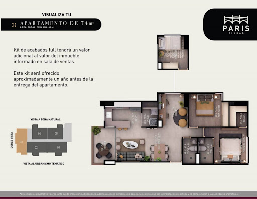 Apartamento en venta en El Carmelo Ii, Sabaneta · foto 9 de 10
