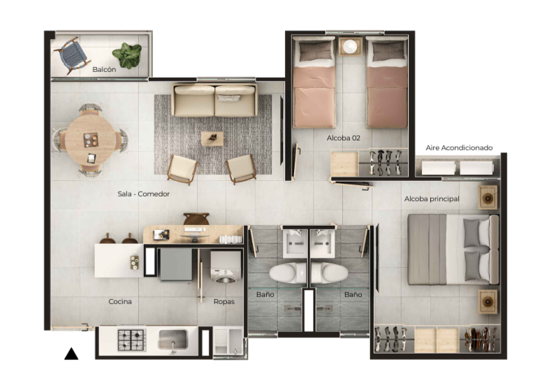 Departamento en venta con baja de precio en Buenavista