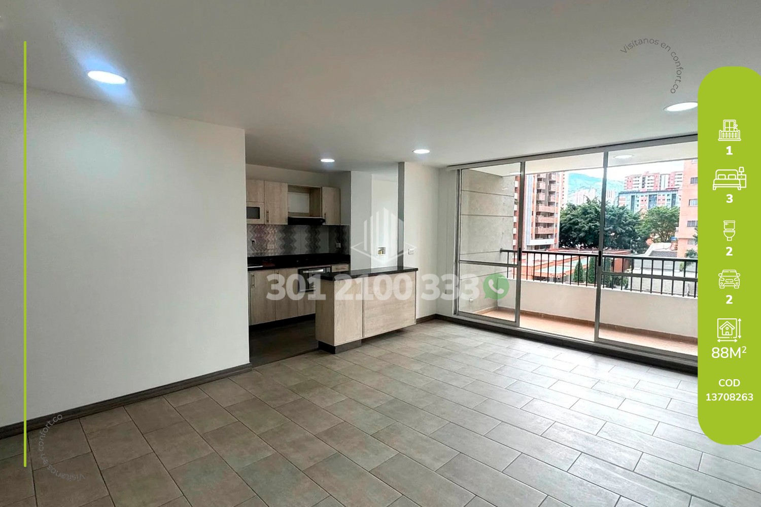 3BR Apartment in Conquistadores (88 m²)