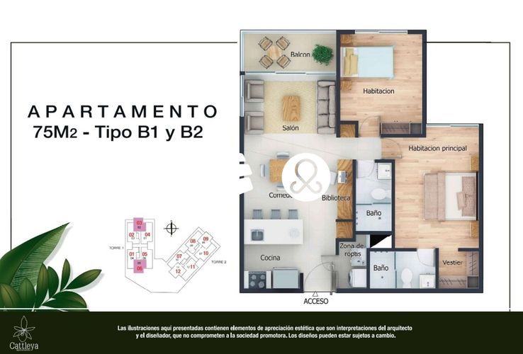 Apartamento de 2 alcobas en venta en Vereda San Jose, Sabaneta, 72 m² · foto 23 de 23