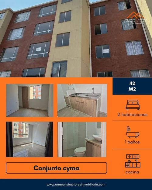 Apartamento de 2 alcobas en venta en San Isidro Comuna 7, Ibagué, 42 m² · foto 2 de 7