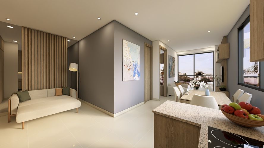 Apartamento de 1 alcoba en venta en Barú, Cartagena, 42 m² · foto 8 de 24