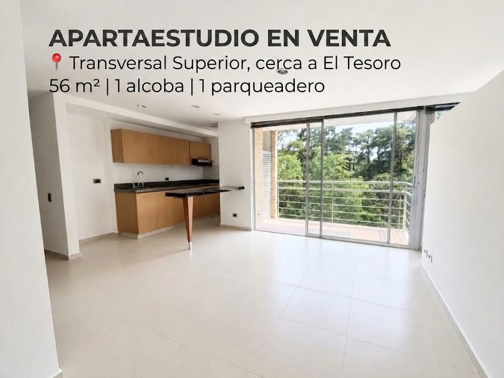 1BR Apartment in El tesoro (56 m²) for Sale