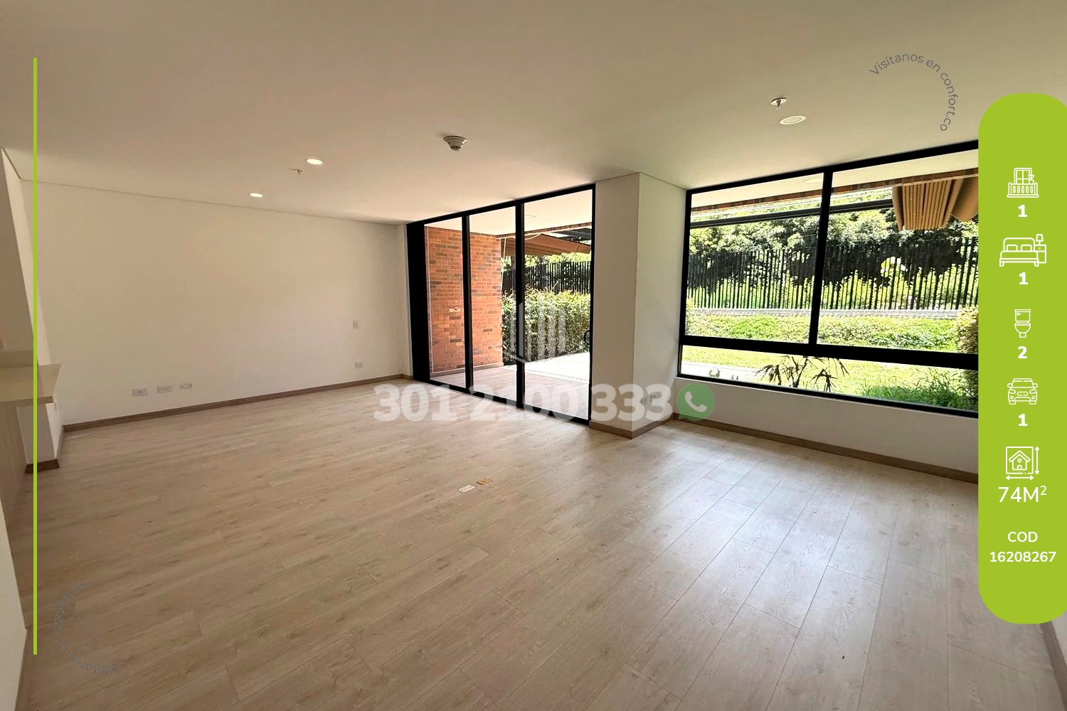 1BR Apartment in Los salados (74 m²)