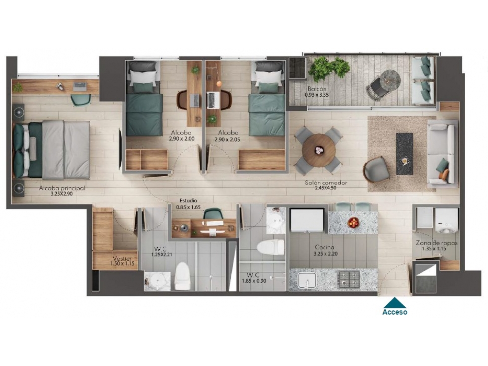 Apartamento en venta en Zona Industrial No. 1, Itagüí · foto 9 de 15