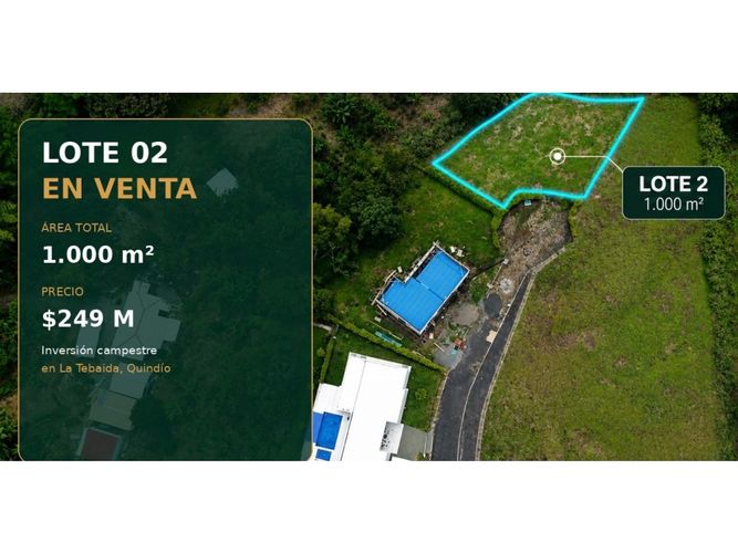 Lote en venta en Via El Eden, Armenia, 1000 m² · foto 2 de 3