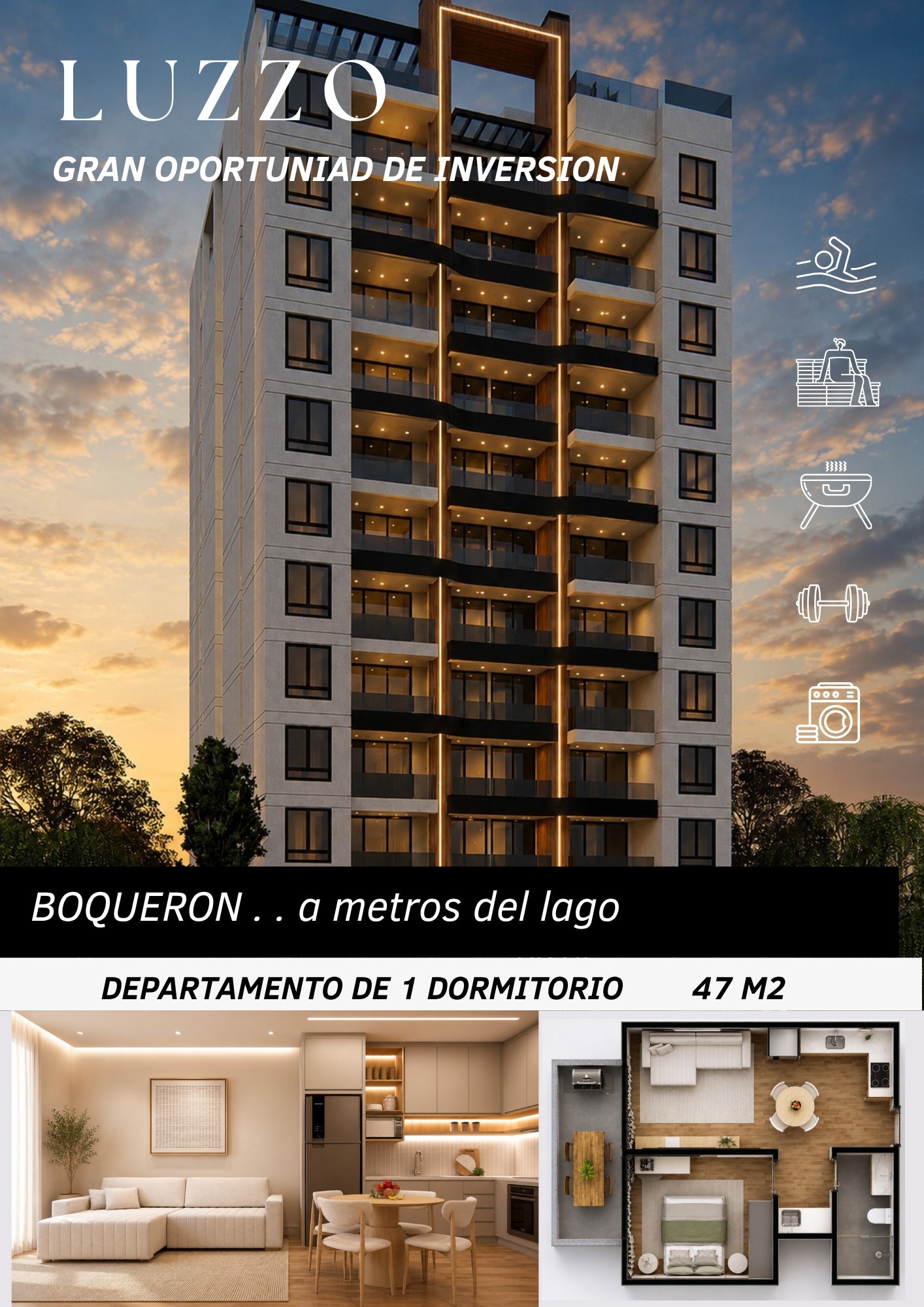 EXCELENTE OPORTUNIDAD DE INVERSIÓN EN BARRIO BOQUERÓN: DEPARTAMENTO EN CONSTRUCCIÓN - foto 1