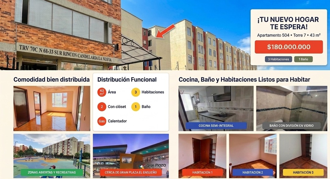 Apartamento en Venta en Madelena, Bogotá
