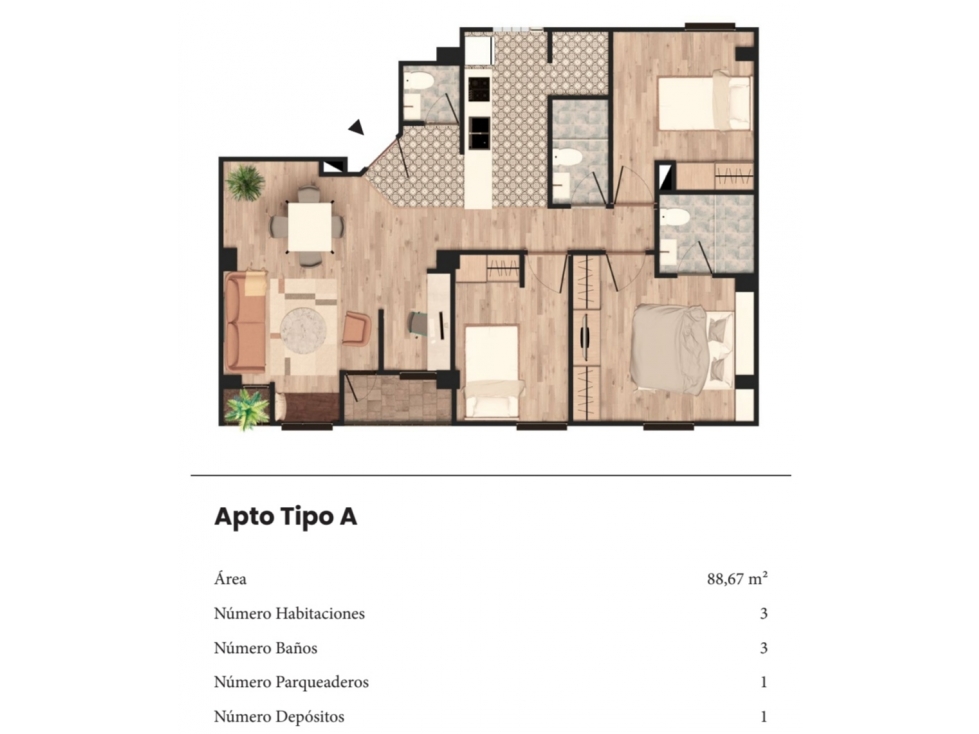 Apartamento en venta en Pasadena, Bogotá · foto 9 de 10