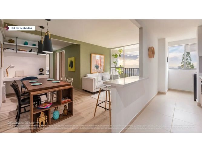 Apartamento de 3 alcobas en venta en El Faro, Rionegro, 71 m² · foto 2 de 10