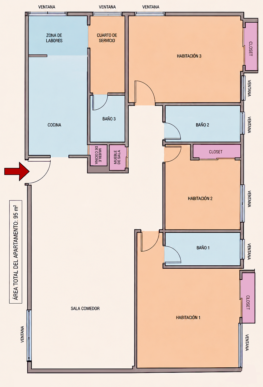 Apartamento en venta en El Recreo, Barranquilla · foto 18 de 20