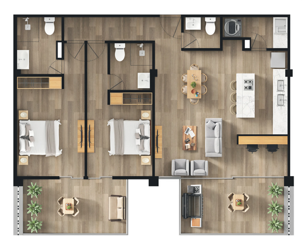 Apartamento de 1 alcoba en venta en Sears, Bogotá, 38 m² · foto 7 de 7
