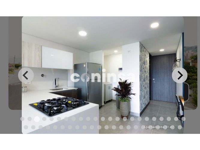 Apartaestudio en venta en El Poblado, Medellín, 51 m² · foto 2 de 7