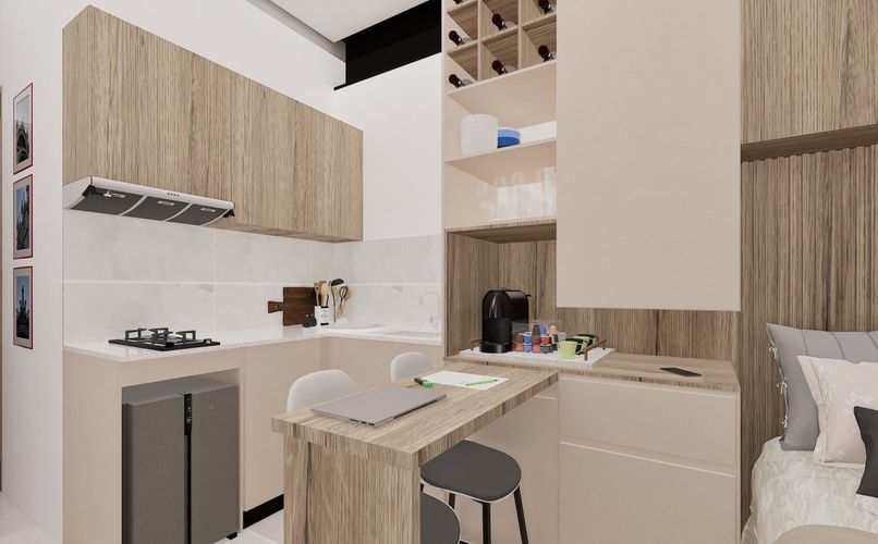 Apartaestudio en venta en Chico Norte, Bogotá, 16 m² · foto 5 de 9